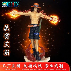 One Piece Ace Arms-Out Non-Luminous Cross Statue Figure